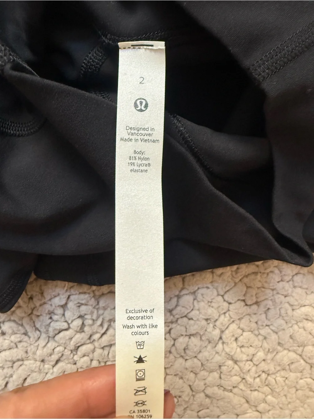 UCLA lululemon athletica Black Leggings with Logo Tag